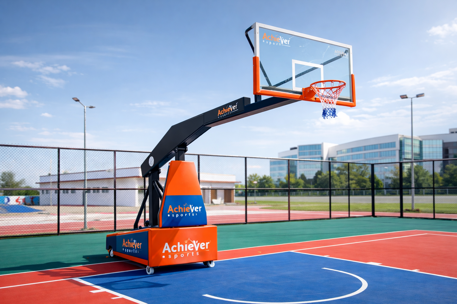 Basketball pole
